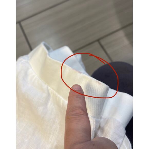 beach relaxed breathable coastal nautical J jill love linen pants sz Large linen - Picture 10 of 10